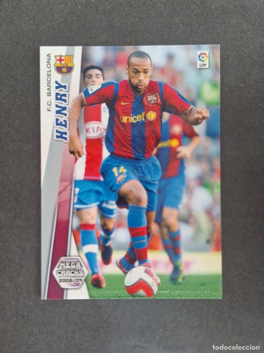Cromos de f&uacute;tbol: L2 HENRY F. C. BARCELONA 72 PANINI MEGACRACKS 2008 2009 08 09