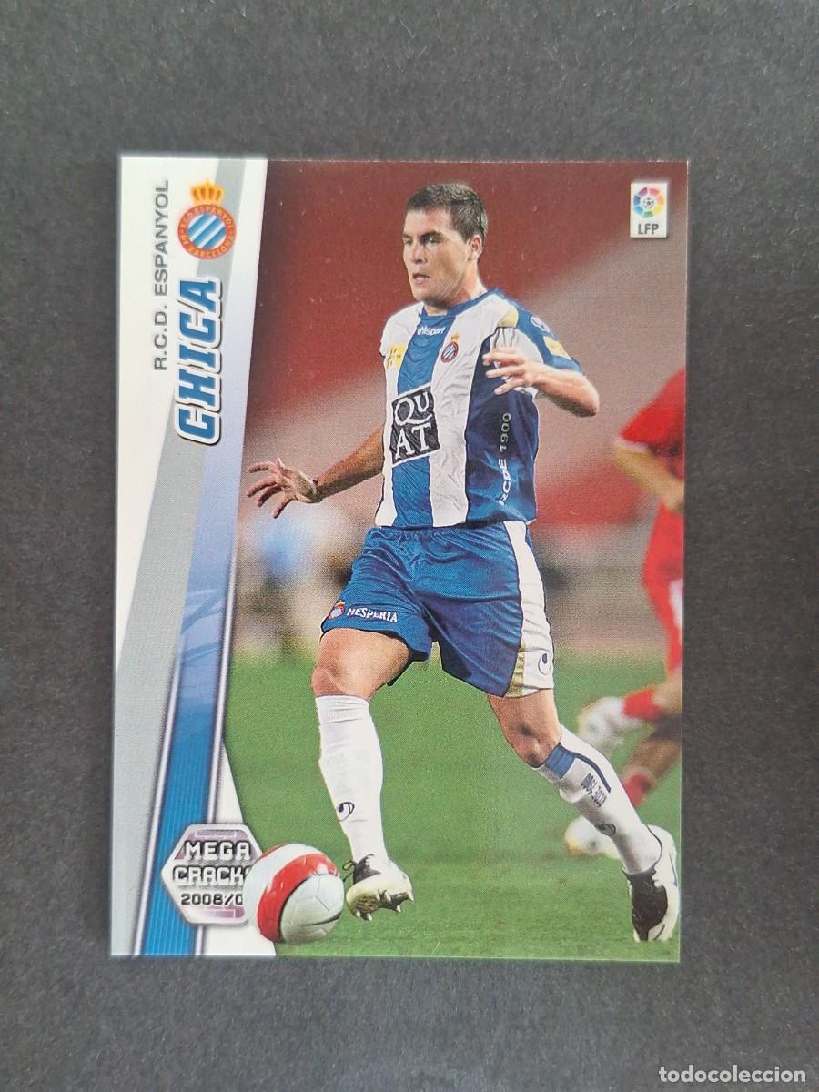 Cromos de f&uacute;tbol: L2 CHICA R. C. D. ESPA&Ntilde;OL 112 PANINI MEGACRACKS 2008 2009 08 09