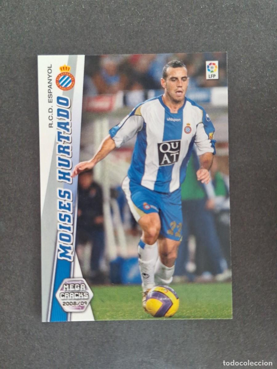 Cromos de f&uacute;tbol: L2 MOISES HURTADO R. C. D. ESPA&Ntilde;OL 116 PANINI MEGACRACKS 2008 2009 08 09