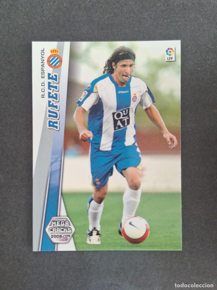 Cromos de f&uacute;tbol: L2 RUFETE R. C. D. ESPA&Ntilde;OL 121 PANINI MEGACRACKS 2008 2009 08 09