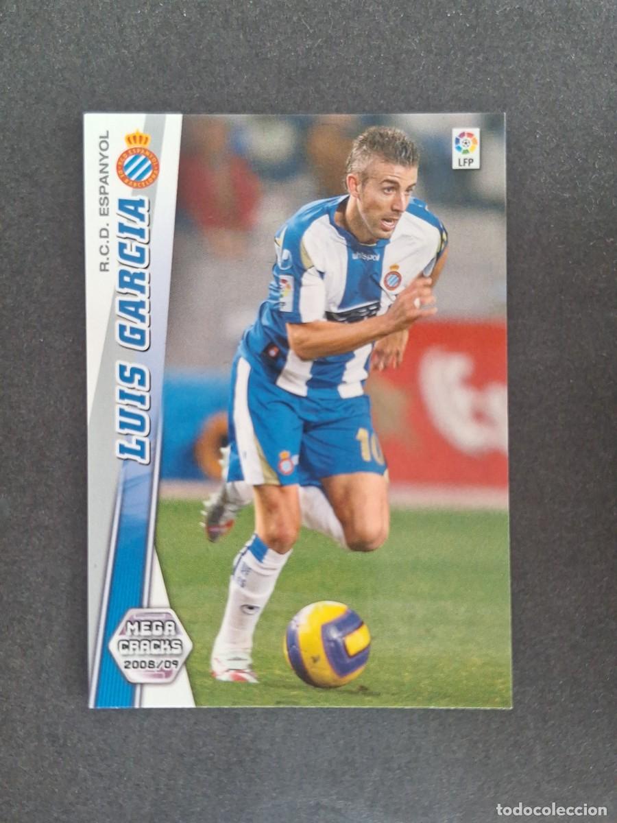 Cromos de f&uacute;tbol: L2 LUIS GARCIA R. C. D. ESPA&Ntilde;OL 124 PANINI MEGACRACKS 2008 2009 08 09