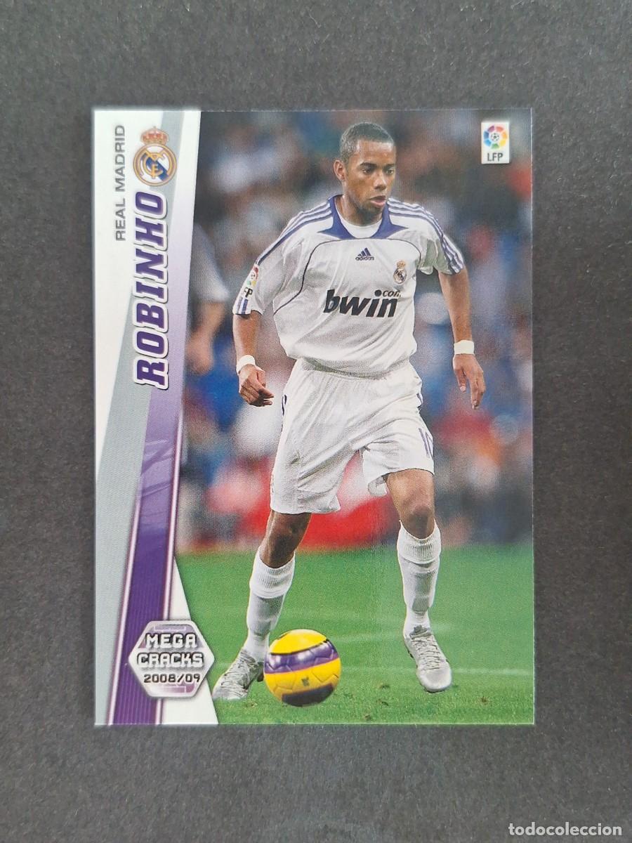 Fu&szlig;ball-Sticker: L2 ROBINHO REAL MADRID 158 PANINI MEGACRACKS 2008 2009 08 09
