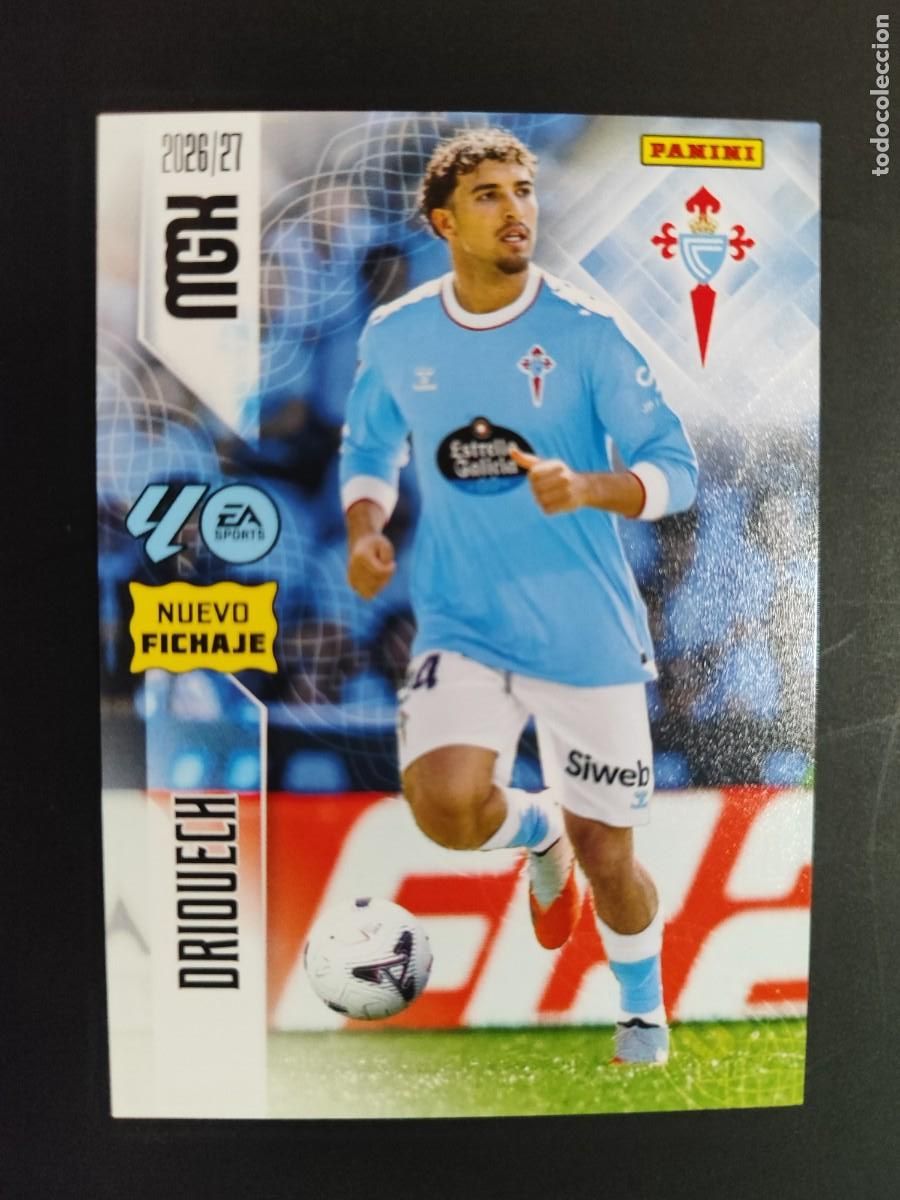 Cromos de f&uacute;tbol: TERCERA EDICION MEGACRACKS 26/27 3&ordf; EDICION CARD N. FICHAJE DRIQUECH CELTA # 490