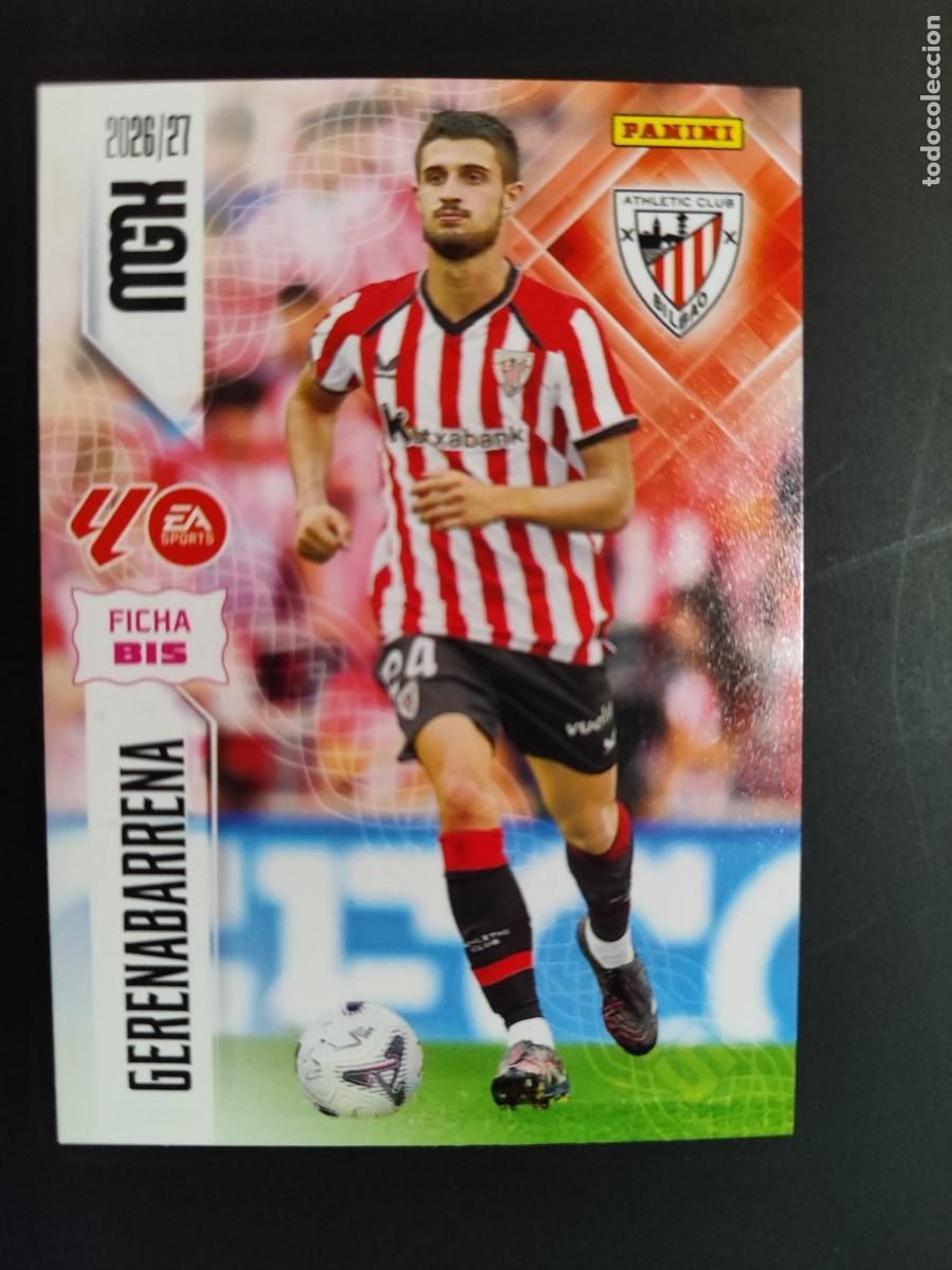 Football Stickers: TERCERA EDICION MEGACRACKS 26/27 3&ordf; EDICION CARD FICHA BIS GERENABARRENA ATHLETIC CLUB # 46BIS