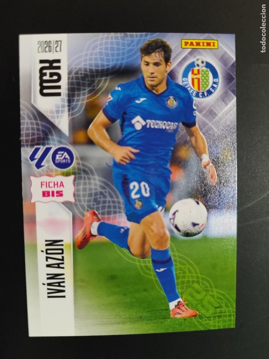 Cromos de f&uacute;tbol: TERCERA EDICION MEGACRACKS 26/27 3&ordf; EDICION CARD FICHA BIS IVAN AZON GETAFE # 198BIS