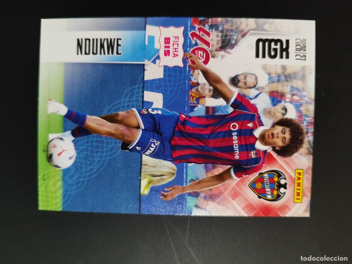 Cromos de f&uacute;tbol: TERCERA EDICION MEGACRACKS 26/27 3&ordf; EDICION CARD FICHA BIS NDUKWE LEVANTE # 204BIS
