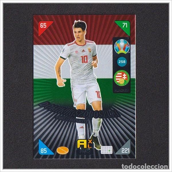 Cromos de f&uacute;tbol: ADRENALYN XL UEFA EURO 2020 PANINI DOMINIK SZOBOSZLAI 258 HUNGRIA HUNGARY CARD ALBUM EUROCOPA 2021