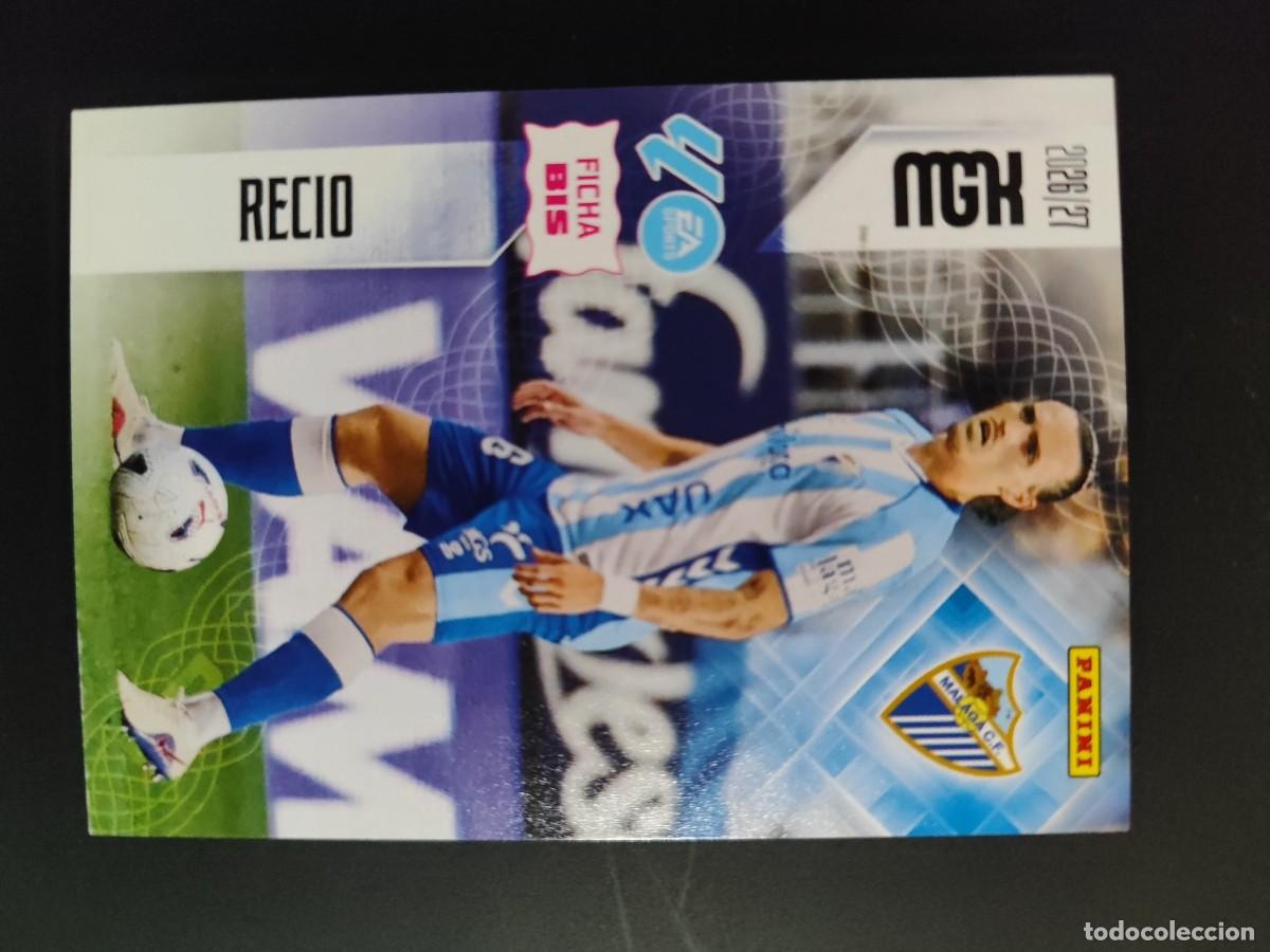 Cromos de f&uacute;tbol: TERCERA EDICION MEGACRACKS 26/27 3&ordf; EDICION CARD FICHA BIS RECIO MALAGA # 239BIS