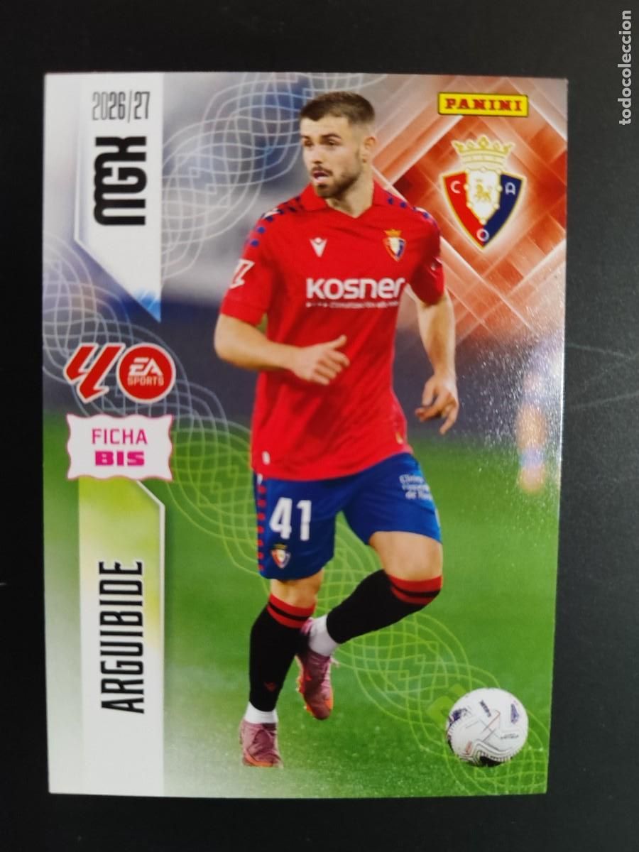 Football Stickers: TERCERA EDICION MEGACRACKS 26/27 3&ordf; EDICION CARD FICHA BIS ARGUIBIDE OSASUNA # 256BIS