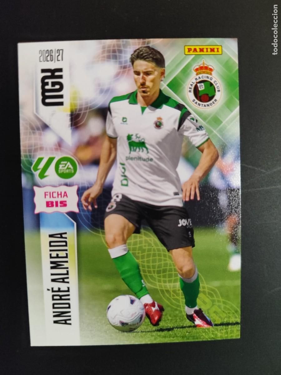 Football Stickers: TERCERA EDICION MEGACRACKS 26/27 3&ordf; EDICION CARD FICHA BIS ANDRE ALMEIDA RACING # 281BIS