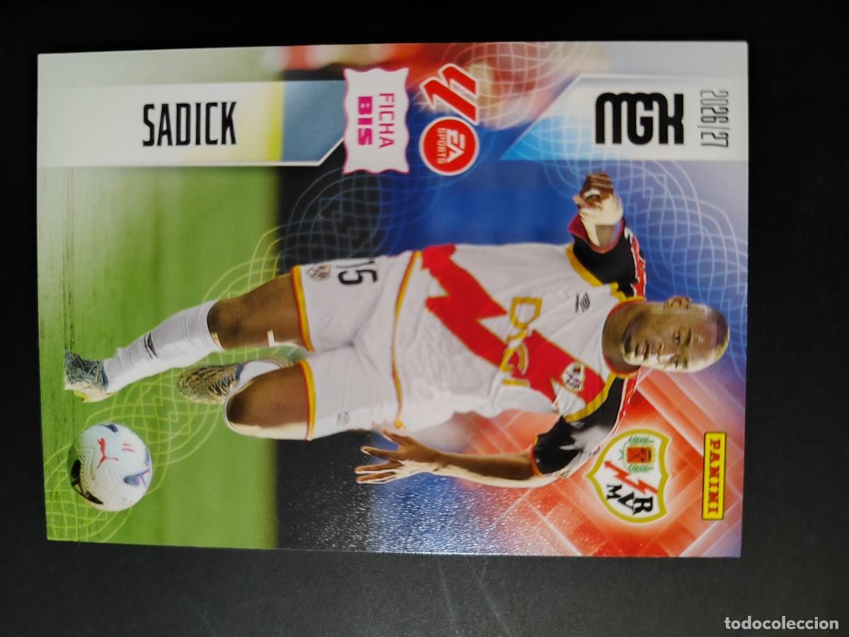Cromos de f&uacute;tbol: TERCERA EDICION MEGACRACKS 26/27 3&ordf; EDICION CARD FICHA BIS SADICK RAYO VALLECANO # 295BIS
