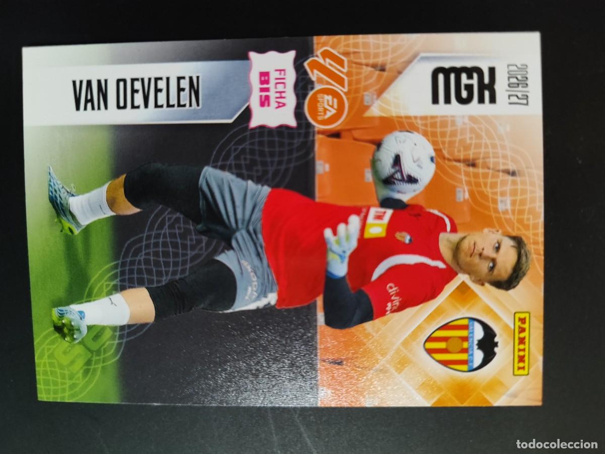 Cromos de f&uacute;tbol: TERCERA EDICION MEGACRACKS 26/27 3&ordf; EDICION CARD FICHA BIS VAN DEVELEN VALENCIA # 345BIS