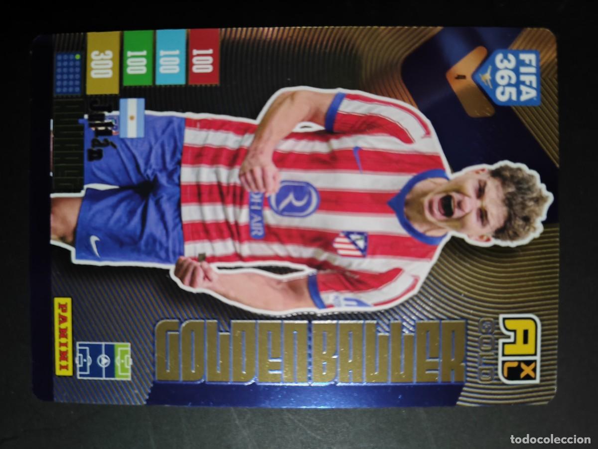 Cromos de f&uacute;tbol: ADRENALYN XL FIFA 365 2027 CARD GOLDEN BALLER JULIAN ALVAREZ AT MADRID # 4 PANINI