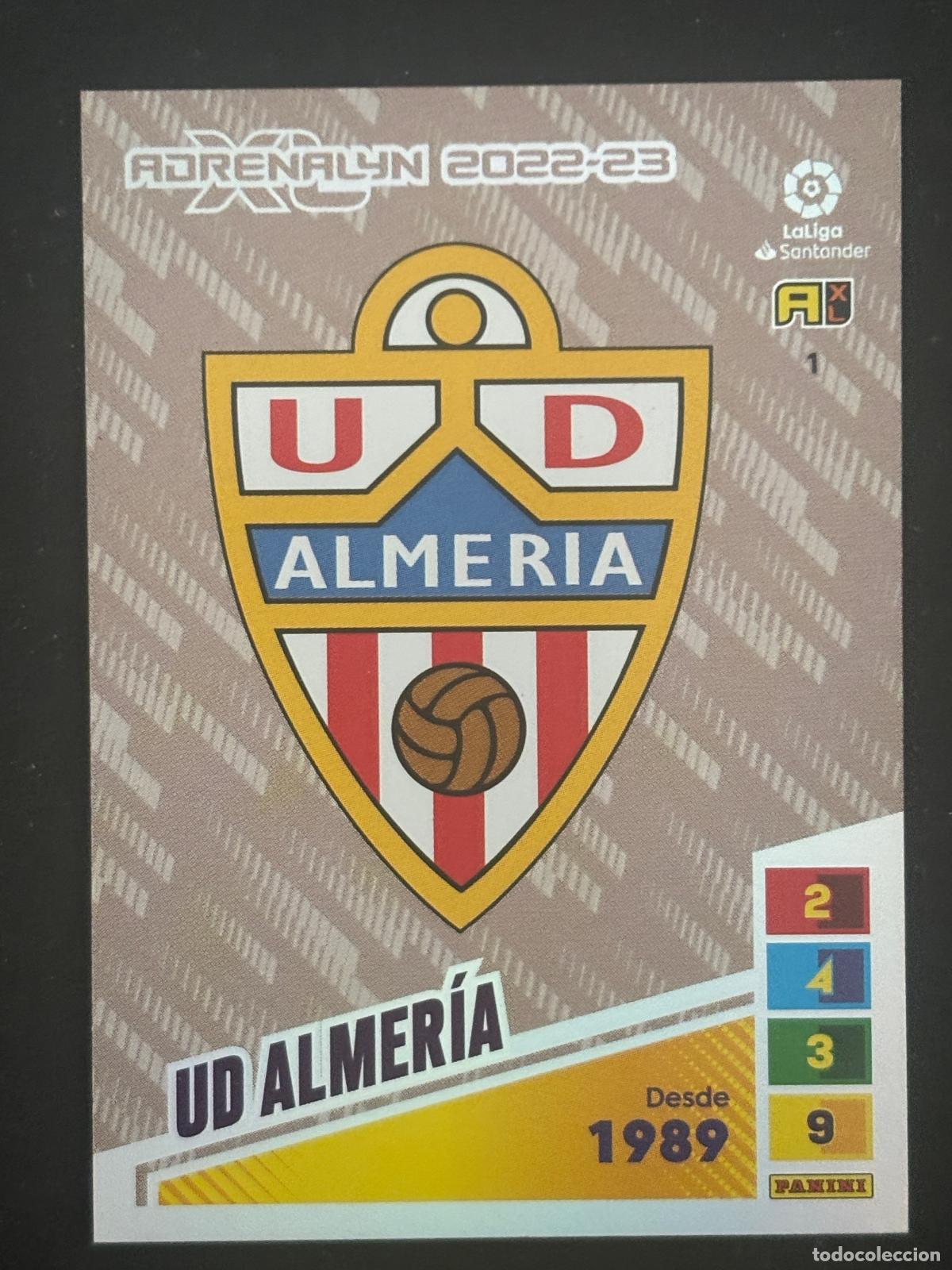 Cromos de Futebol: 1 ESCUDO ALMERIA ADRENALYN XL LALIGA SANTANDER 22-23 2022-2023 PANINI