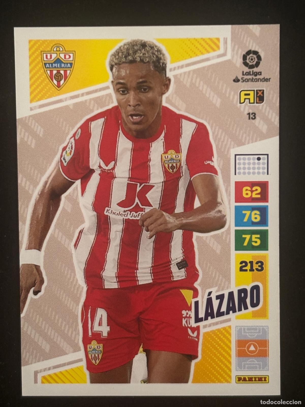 Cromos de Futebol: 13 L&Aacute;ZARO ALMERIA ADRENALYN XL LALIGA SANTANDER 22-23 2022-2023 PANINI
