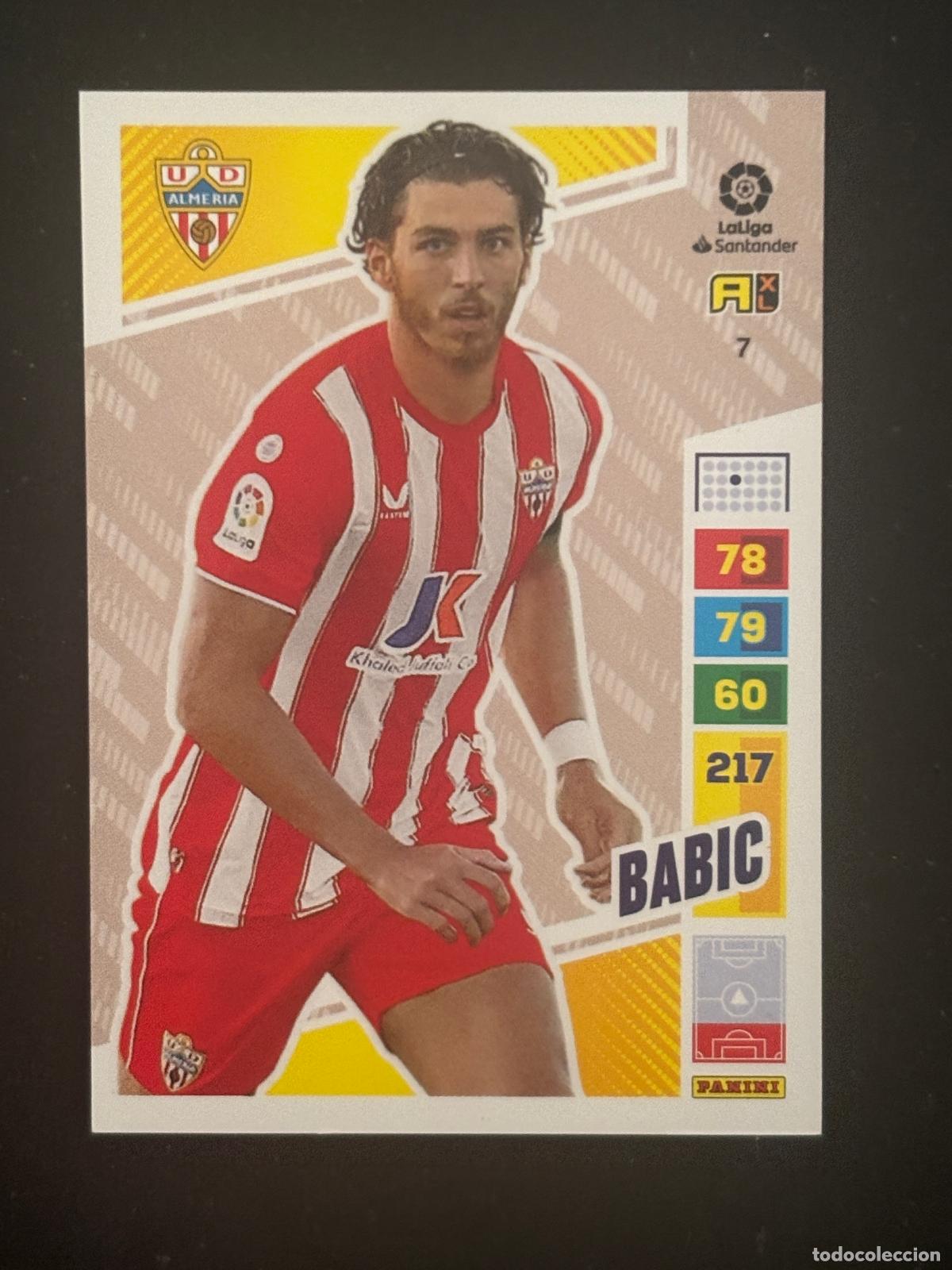 Cromos de Futebol: 7 BABIC ALMERIA ADRENALYN XL LALIGA SANTANDER 22-23 2022-2023 PANINI