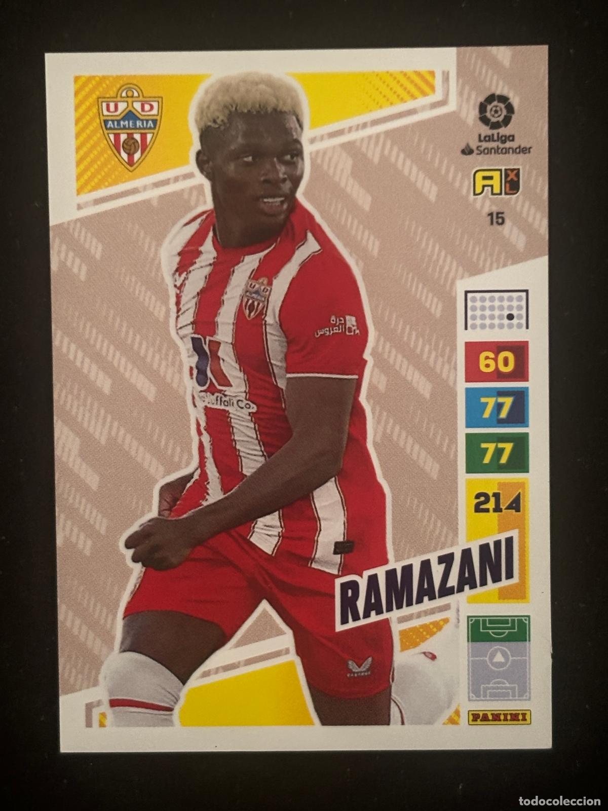 Cromos de Futebol: 15 RAMAZANI ALMERIA ADRENALYN XL LALIGA SANTANDER 22-23 2022-2023 PANINI