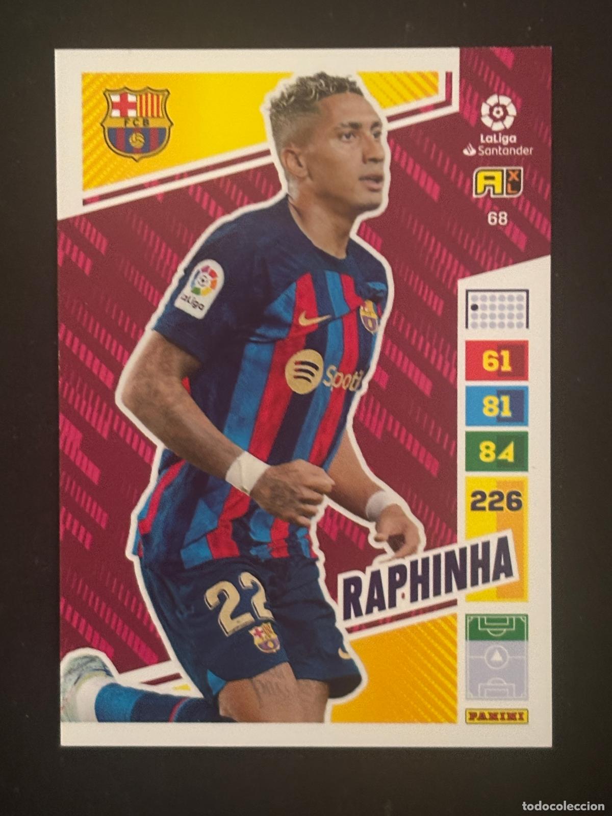 Cromos de Futebol: 68 RAPHINHA BARCELONA ADRENALYN XL LALIGA SANTANDER 22-23 2022-2023 PANINI