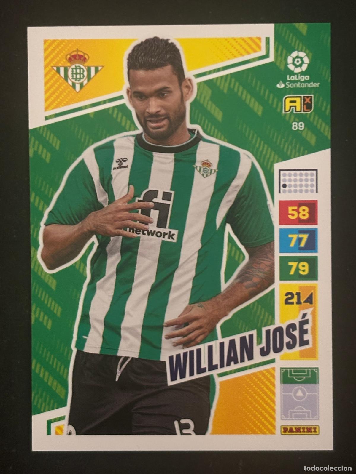 Figurine di Calcio: 89 WILLIAN JOS&Eacute; BETIS ADRENALYN XL LALIGA SANTANDER 22-23 2022-2023 PANINI