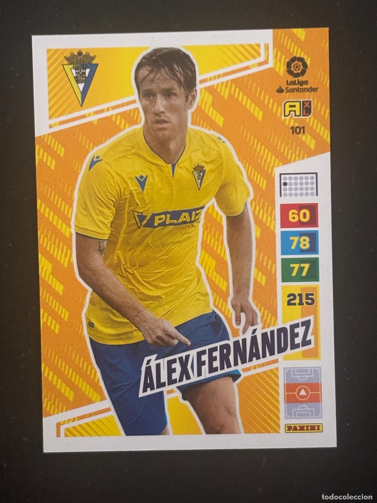 Figurine di Calcio: 101 &Aacute;LEX FERN&Aacute;NDEZ CADIZ ADRENALYN XL LALIGA SANTANDER 22-23 2022-2023 PANINI