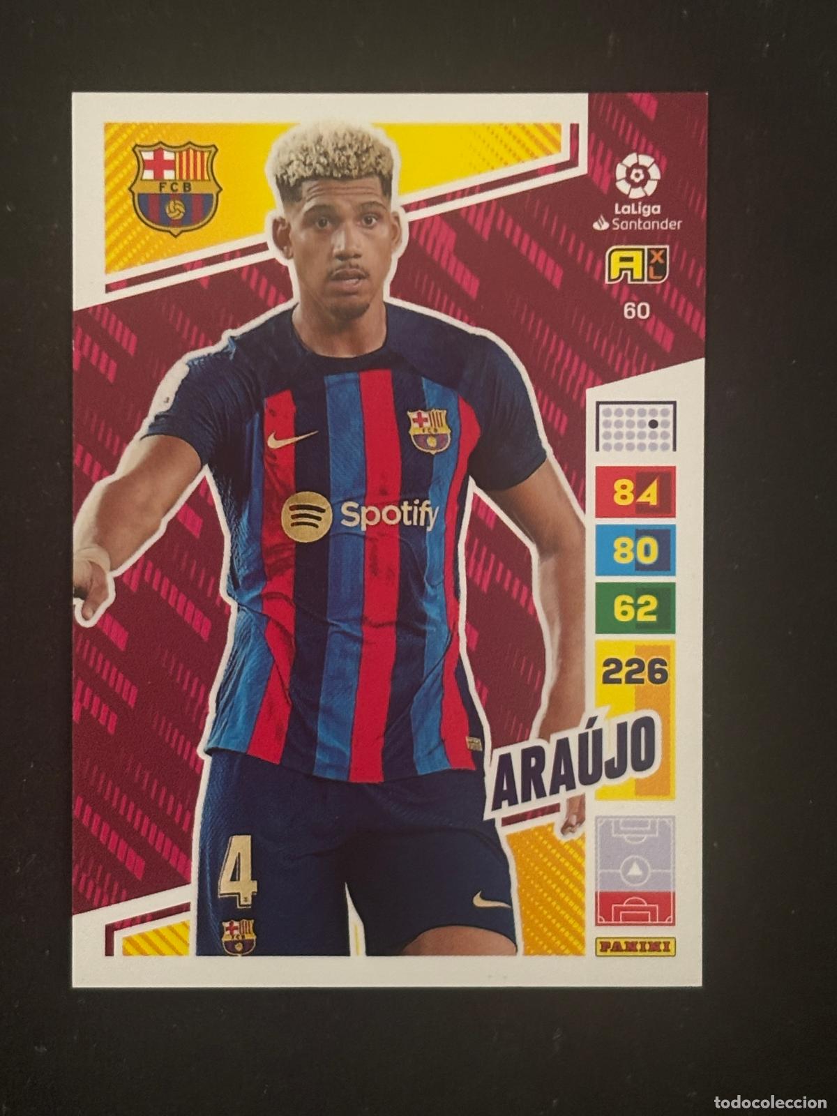 Figurine di Calcio: 60 ARA&Uacute;JO BARCELONA ADRENALYN XL LALIGA SANTANDER 22-23 2022-2023 PANINI