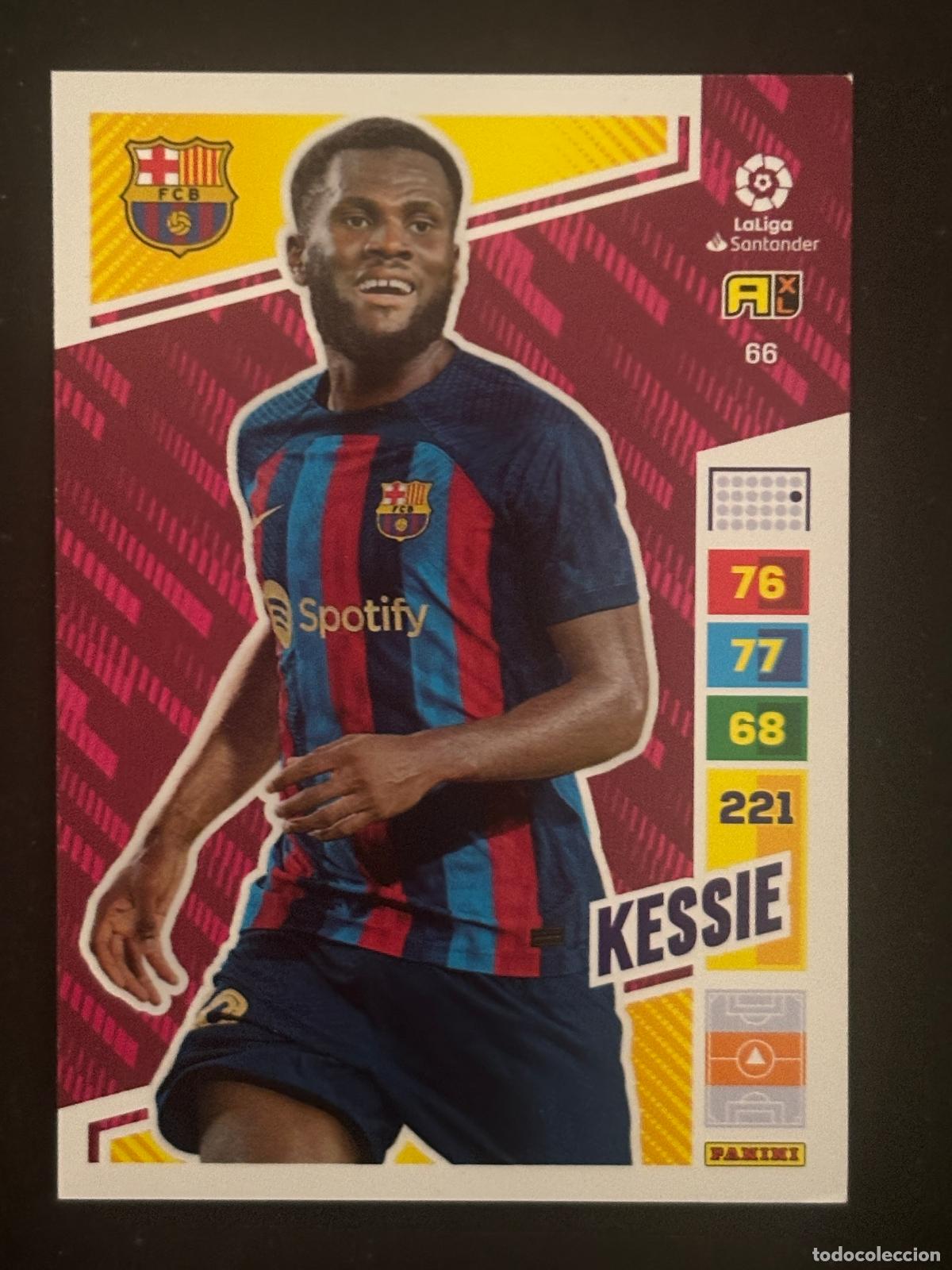 Figurine di Calcio: 66 KESSI&Eacute; BARCELONA ADRENALYN XL LALIGA SANTANDER 22-23 2022-2023 PANINI