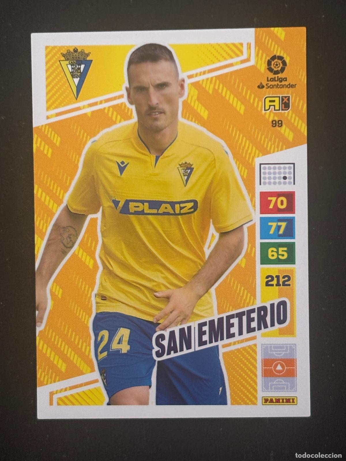Football Stickers: 99 SAN EMETERIO CADIZ ADRENALYN XL LALIGA SANTANDER 22-23 2022-2023 PANINI