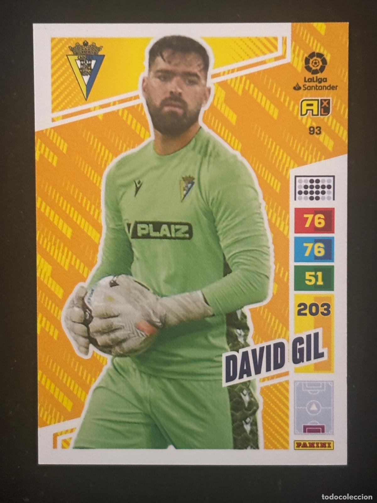 Football Stickers: 93 DAVID GIL CADIZ ADRENALYN XL LALIGA SANTANDER 22-23 2022-2023 PANINI