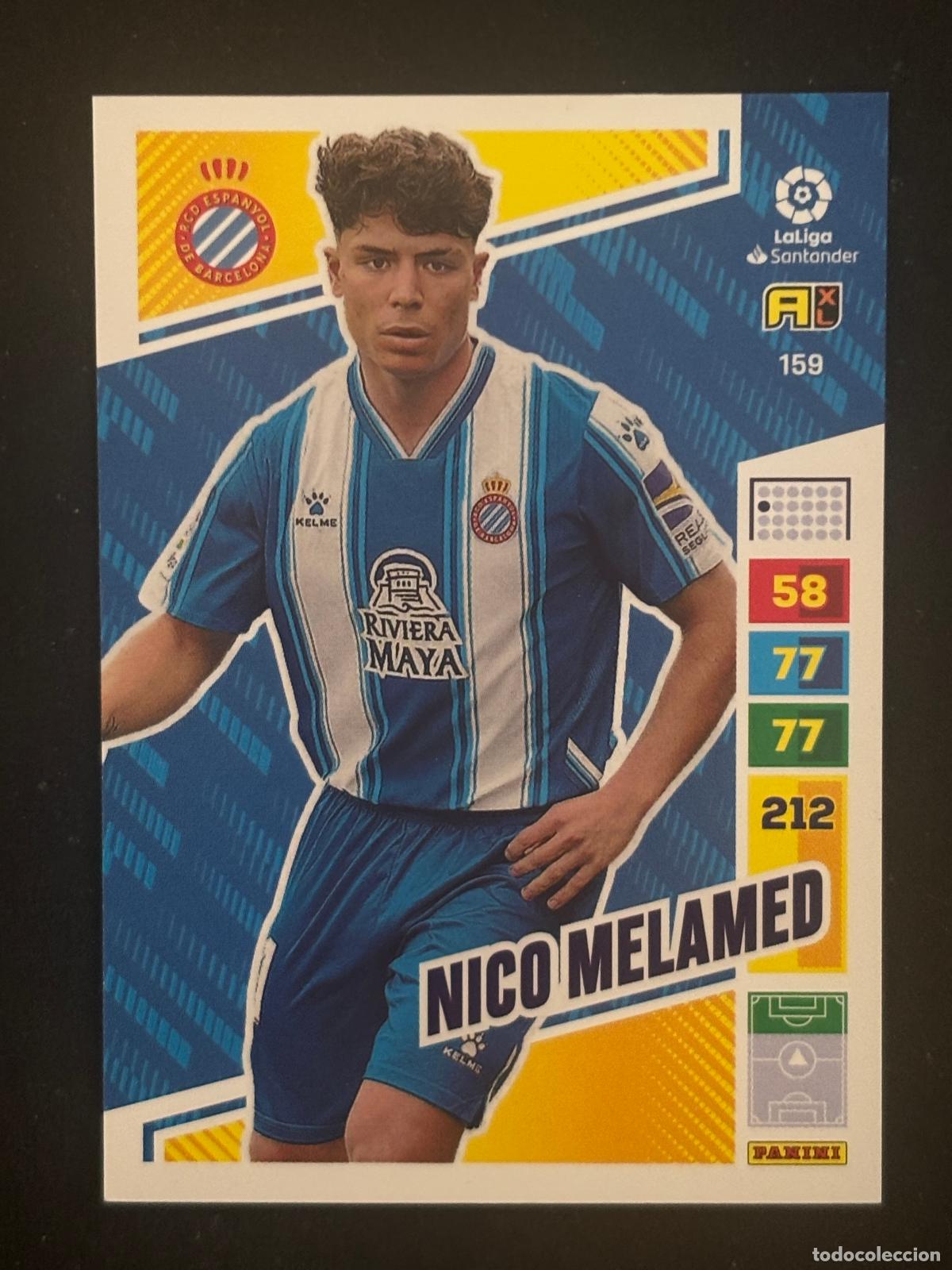 Football Stickers: 159 NICO MELAMED ESPANYOL ADRENALYN XL LALIGA SANTANDER 22-23 2022-2023 PANINI