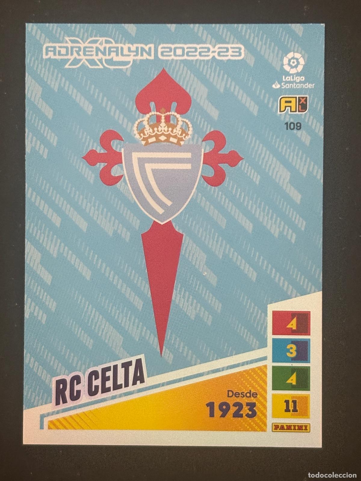 Football Stickers: 109 ESCUDO CELTA ADRENALYN XL LALIGA SANTANDER 22-23 2022-2023 PANINI