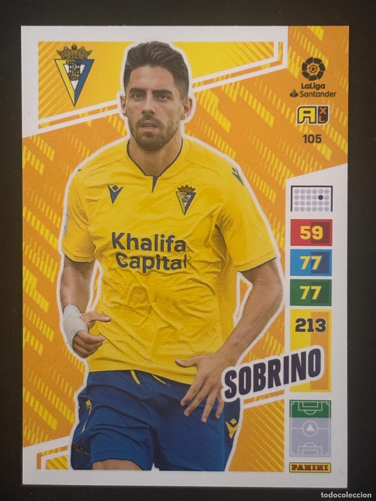 Football Stickers: 105 SOBRINO CADIZ ADRENALYN XL LALIGA SANTANDER 22-23 2022-2023 PANINI