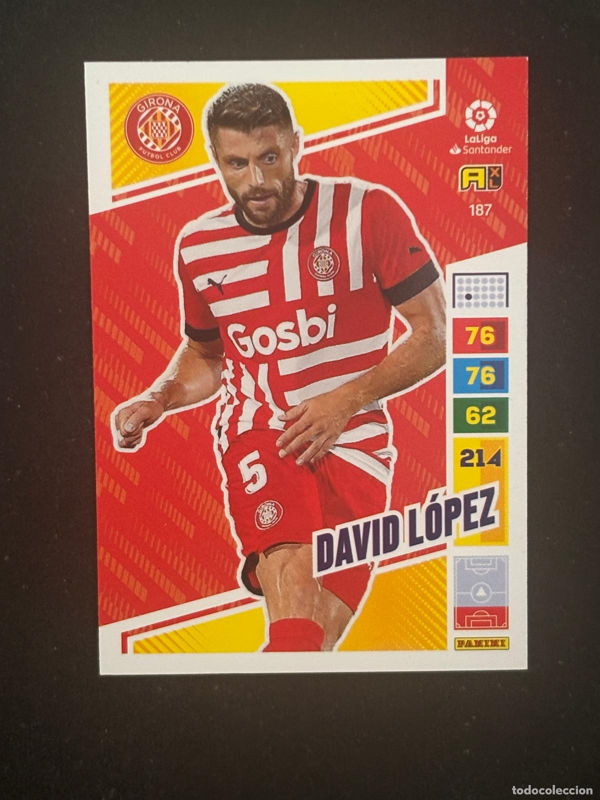 Football Stickers: 187 DAVID L&Oacute;PEZ GIRONA ADRENALYN XL LALIGA SANTANDER 22-23 2022-2023 PANINI