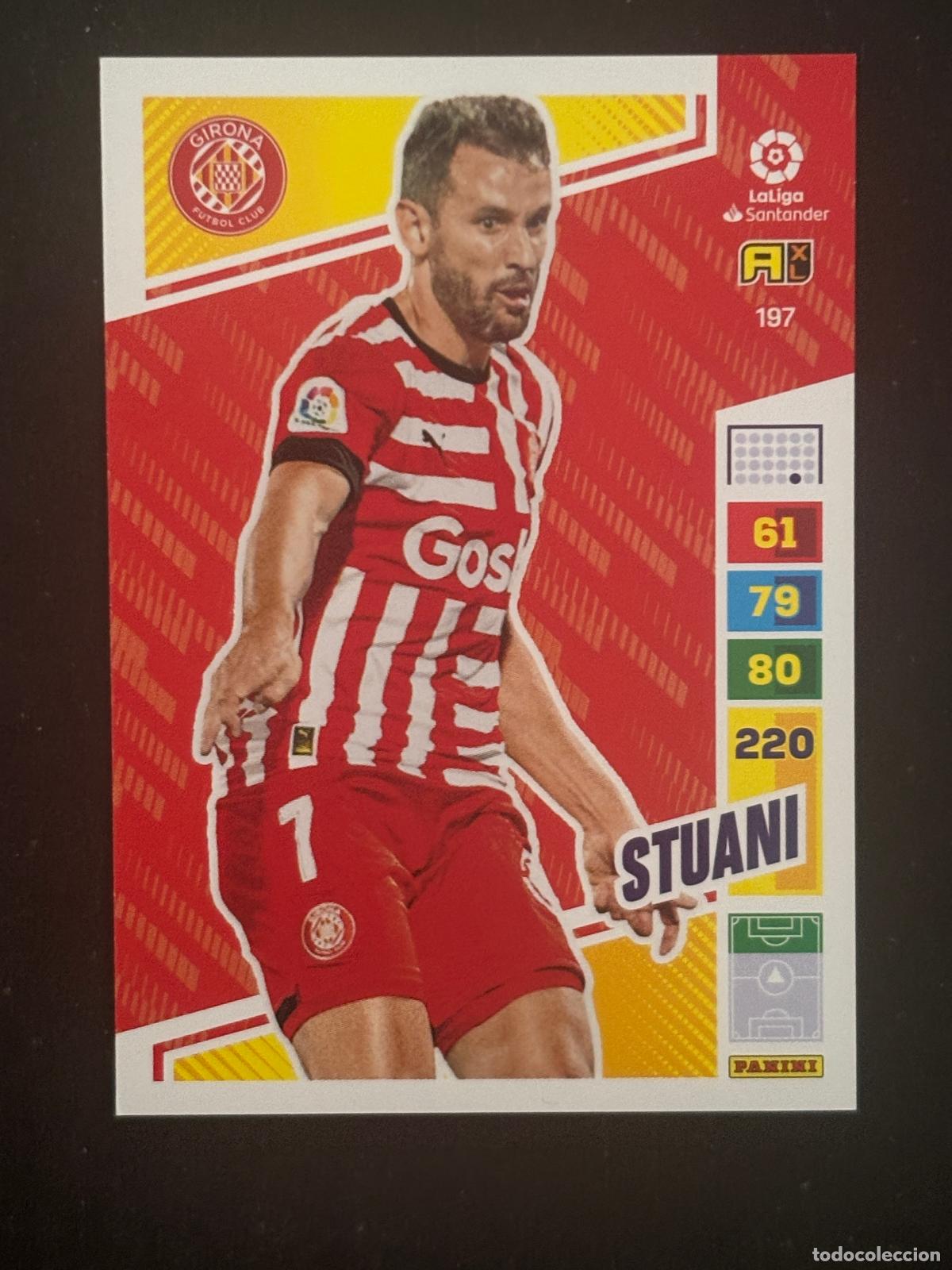Football Stickers: 197 STUANI GIRONA ADRENALYN XL LALIGA SANTANDER 22-23 2022-2023 PANINI