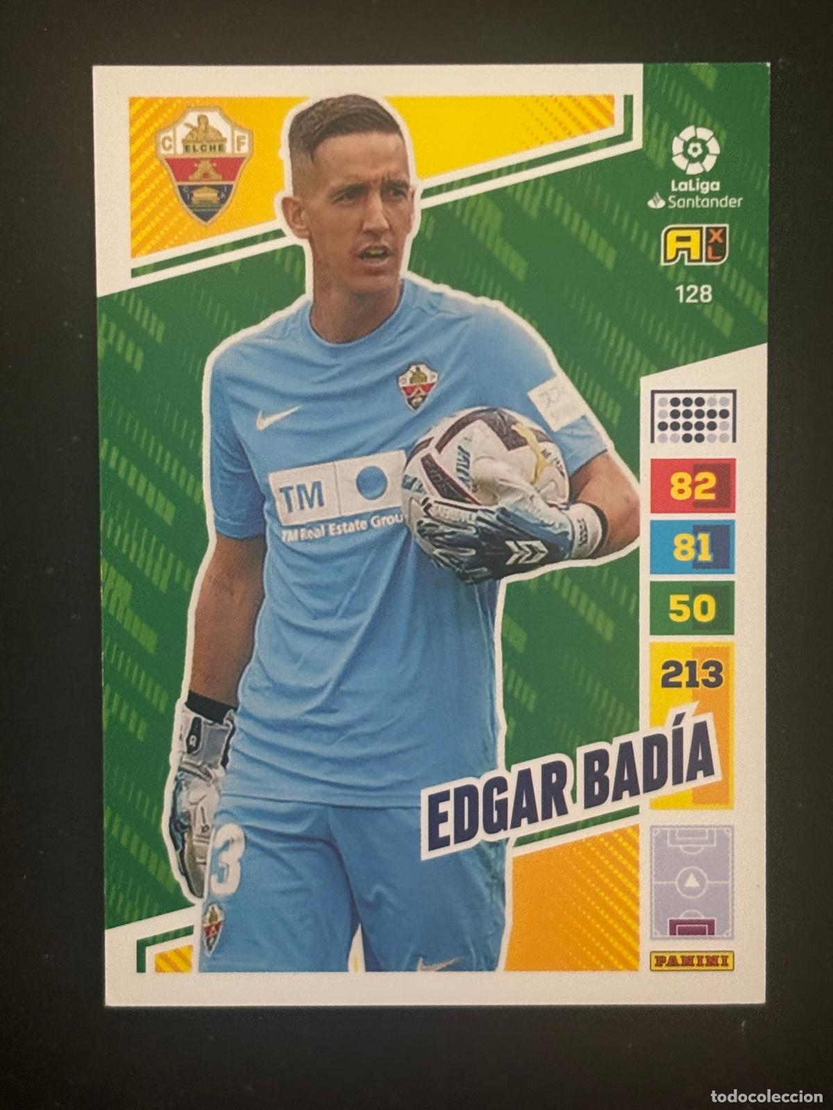 Football Stickers: 128 EDGAR BAD&Iacute;A ELCHE ADRENALYN XL LALIGA SANTANDER 22-23 2022-2023 PANINI