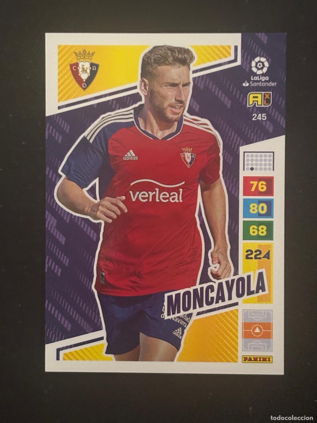 Cromos de f&uacute;tbol: 245 MONCAYOLA OSASUNA ADRENALYN XL LALIGA SANTANDER 22-23 2022-2023 PANINI