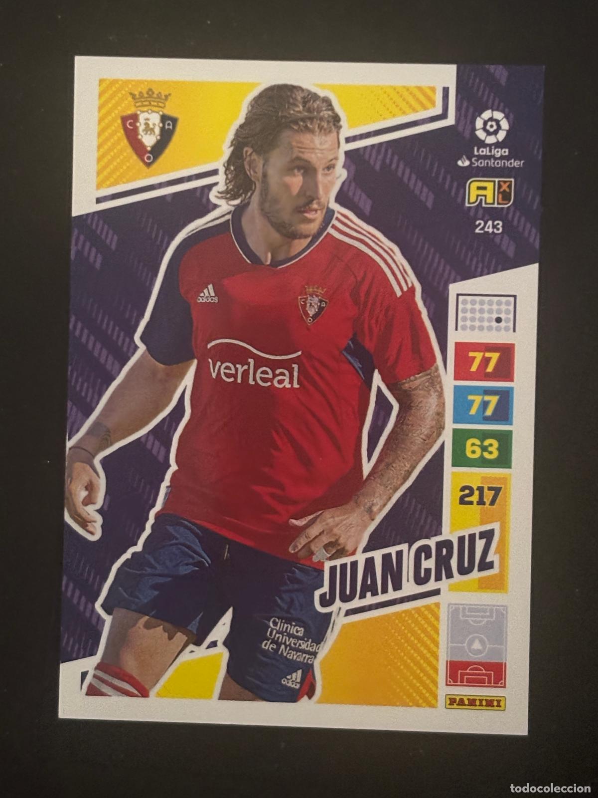 Cromos de f&uacute;tbol: 243 JUAN CRUZ OSASUNA ADRENALYN XL LALIGA SANTANDER 22-23 2022-2023 PANINI