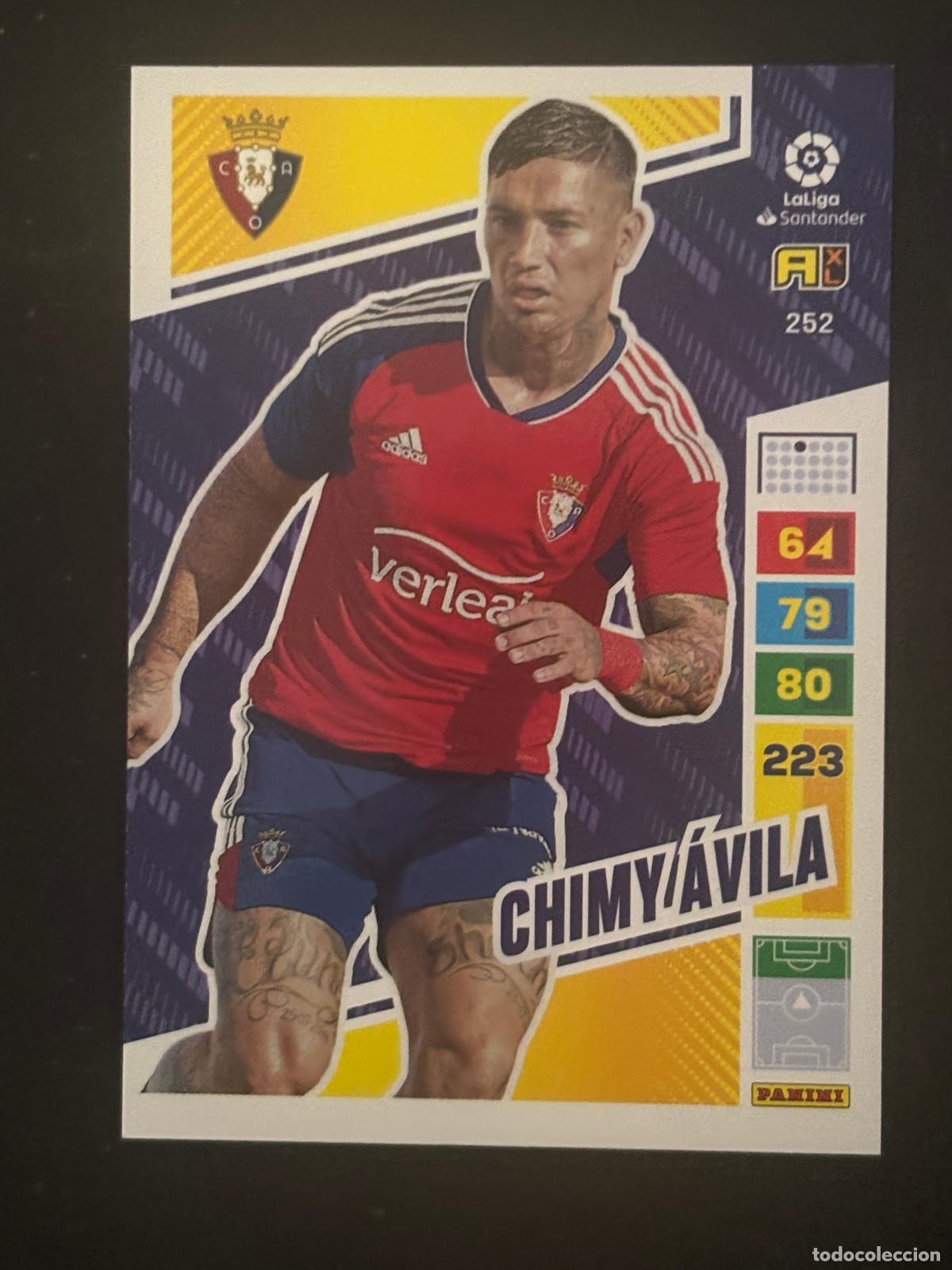 Cromos de f&uacute;tbol: 252 CHIMY &Aacute;VILA OSASUNA ADRENALYN XL LALIGA SANTANDER 22-23 2022-2023 PANINI