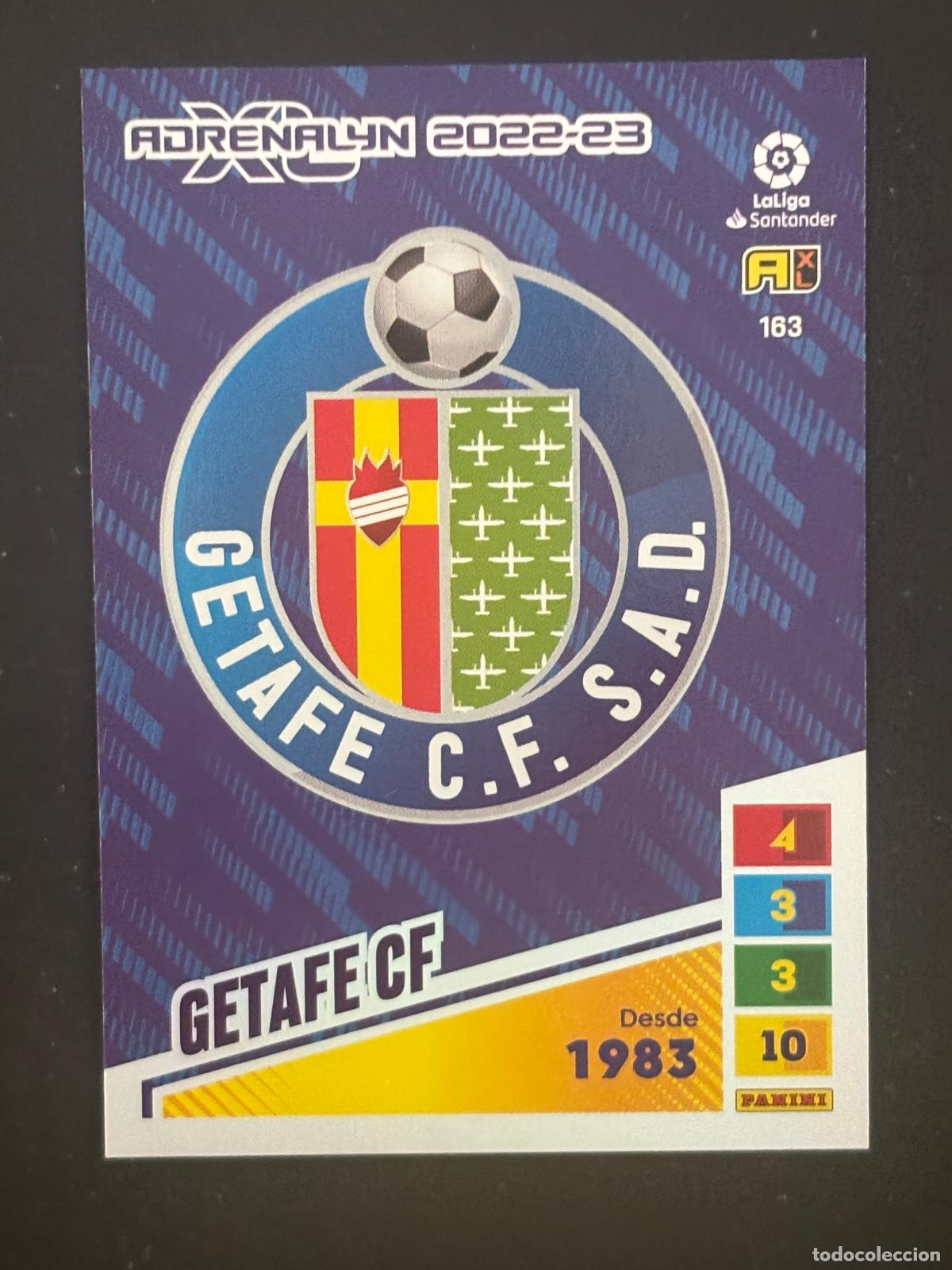 Cromos de f&uacute;tbol: 163 ESCUDO GETAFE ADRENALYN XL LALIGA SANTANDER 22-23 2022-2023 PANINI