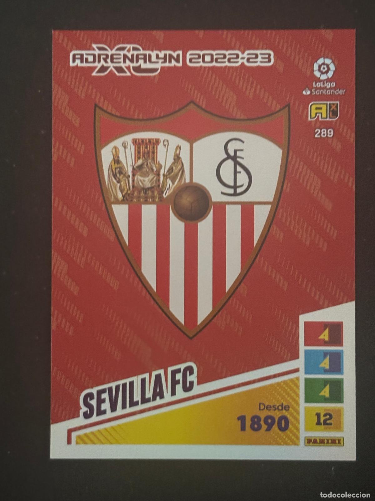 Cromos de f&uacute;tbol: 289 ESCUDO SEVILLA ADRENALYN XL LALIGA SANTANDER 22-23 2022-2023 PANINI