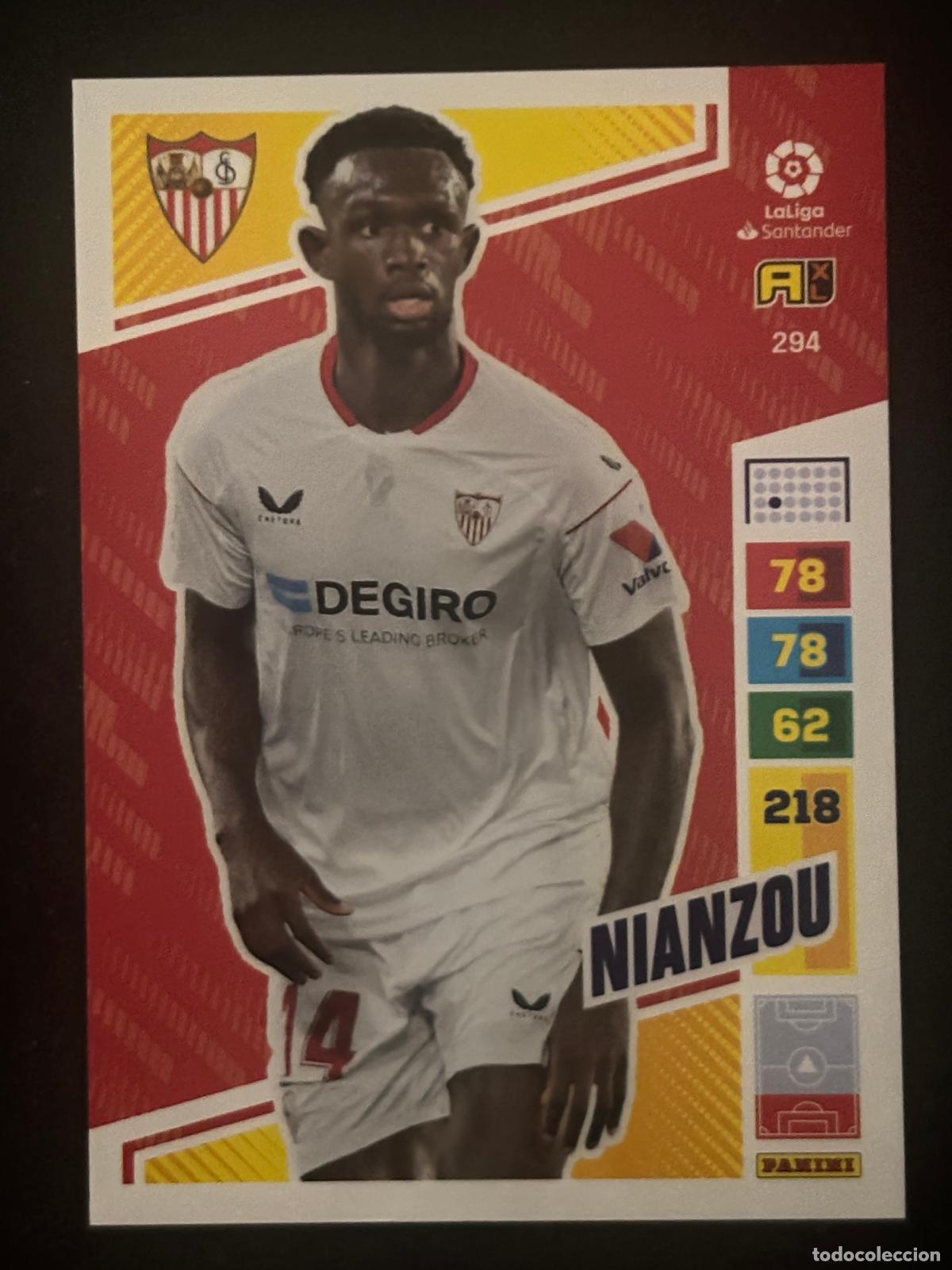 Cromos de f&uacute;tbol: 294 NIANZOU SEVILLA ADRENALYN XL LALIGA SANTANDER 22-23 2022-2023 PANINI