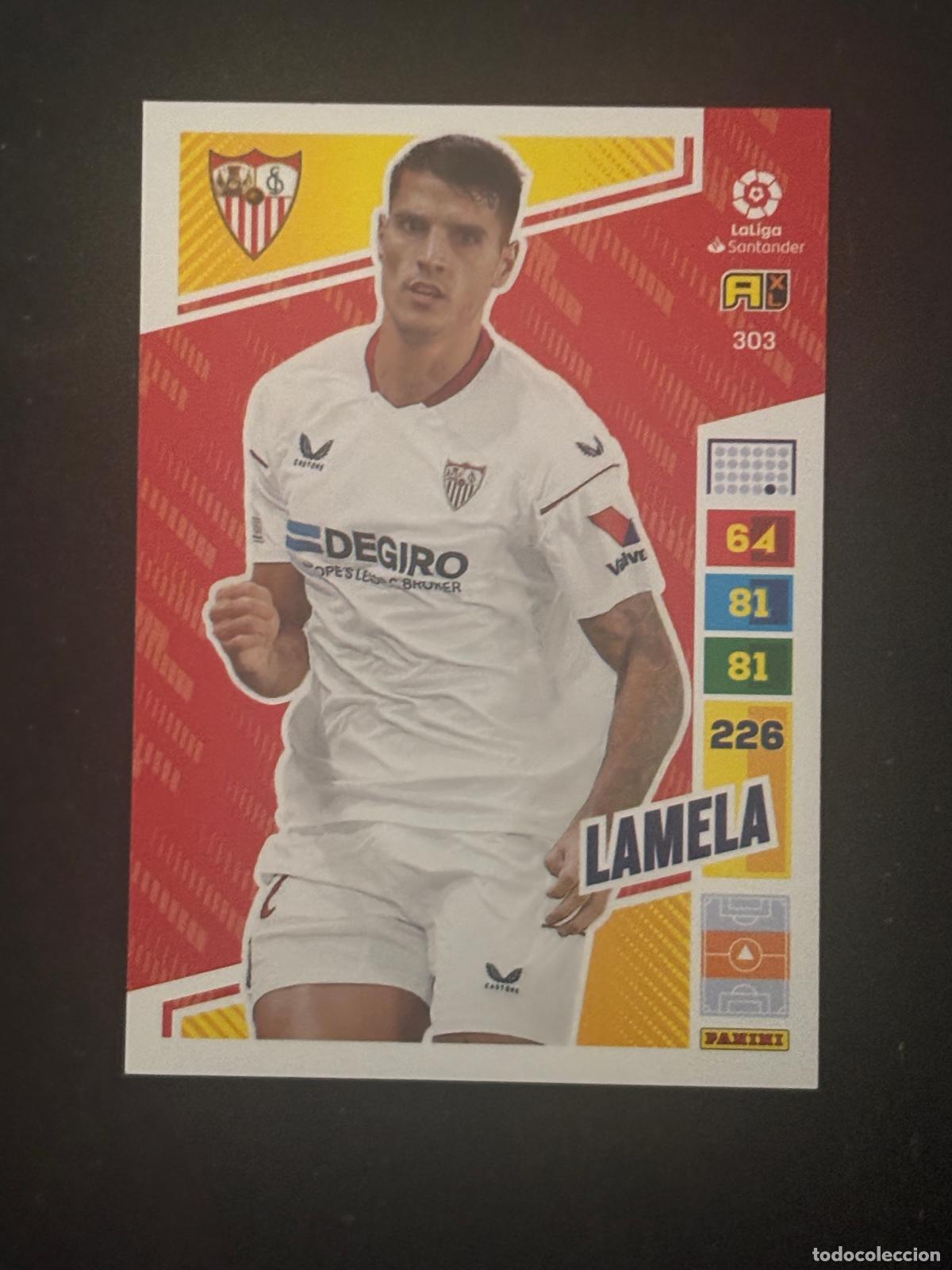 Cromos de f&uacute;tbol: 303 LAMELA SEVILLA ADRENALYN XL LALIGA SANTANDER 22-23 2022-2023 PANINI