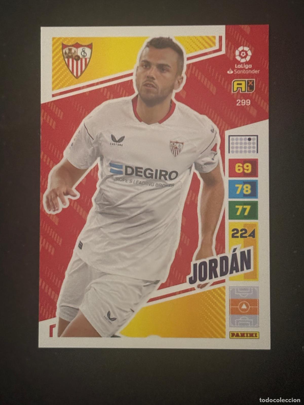Cromos de f&uacute;tbol: 299 JORD&Aacute;N SEVILLA ADRENALYN XL LALIGA SANTANDER 22-23 2022-2023 PANINI