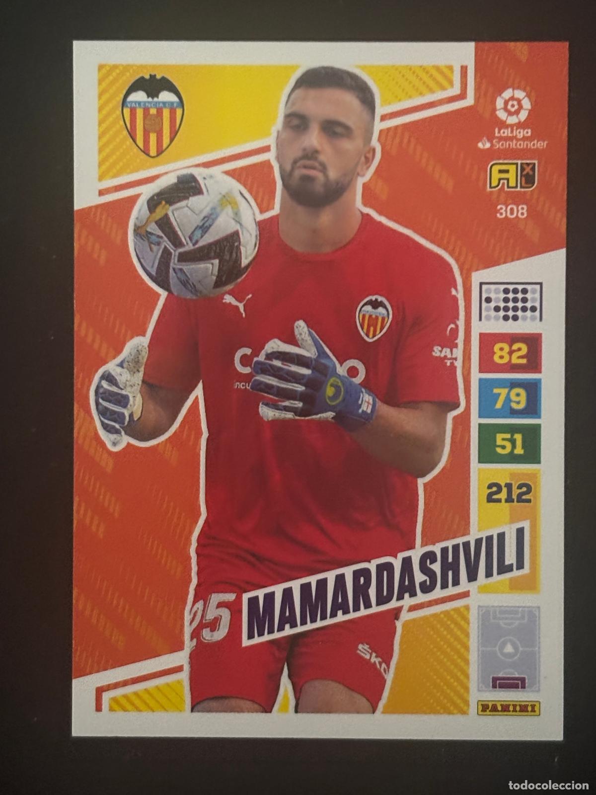 Cromos de f&uacute;tbol: 308 MAMARDASHVILI VALENCIA ADRENALYN XL LALIGA SANTANDER 22-23 2022-2023 PANINI