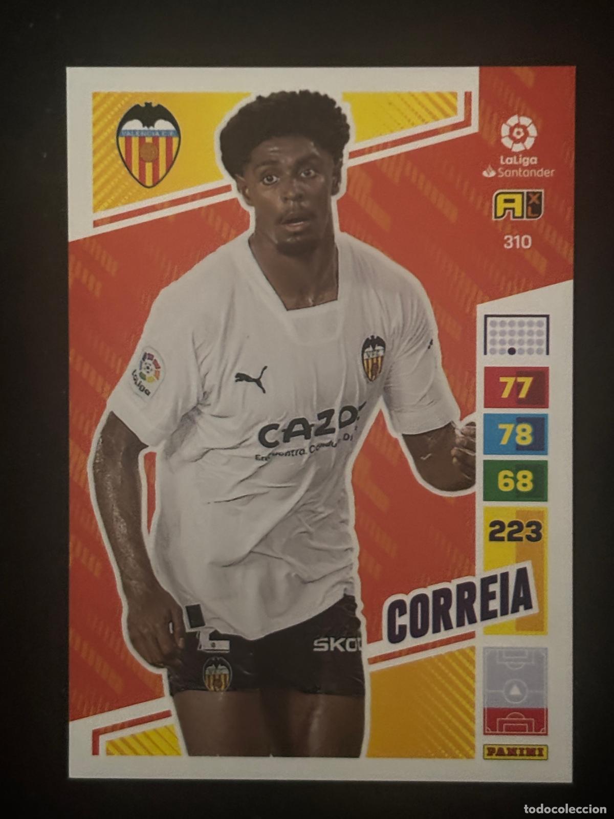 Fu&szlig;ball-Sticker: 310 CORREIA VALENCIA ADRENALYN XL LALIGA SANTANDER 22-23 2022-2023 PANINI