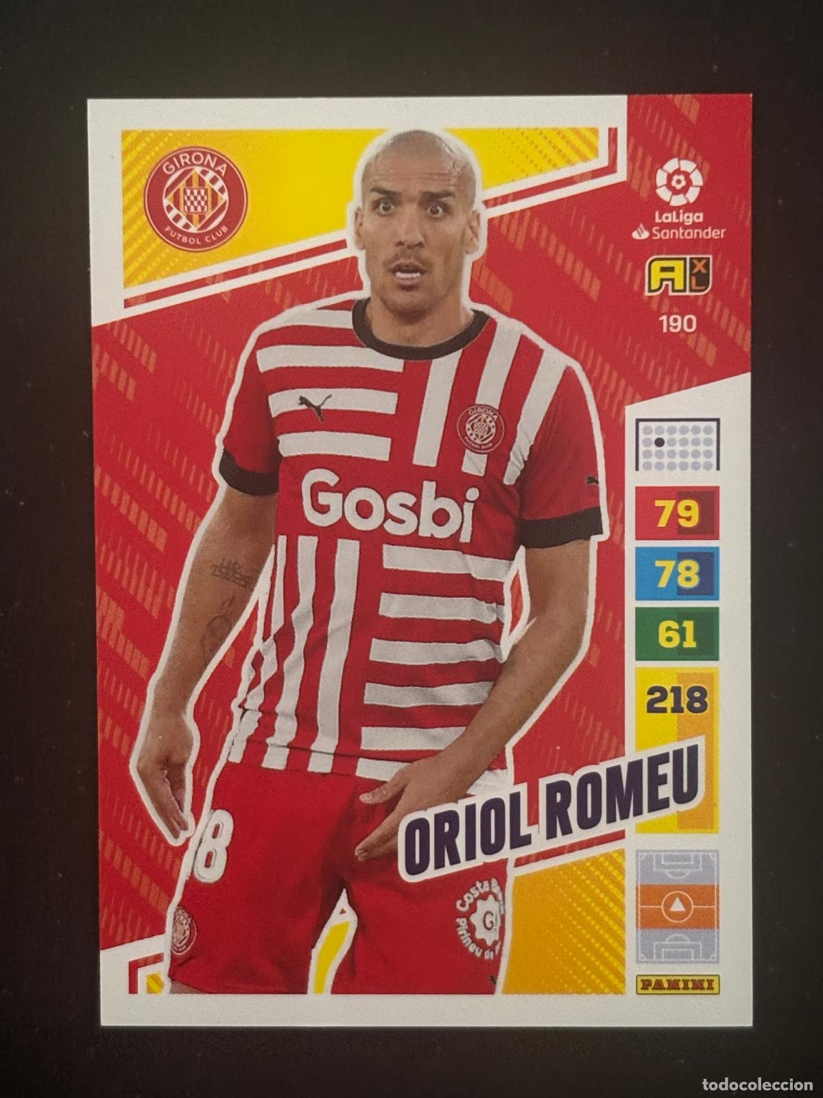 Fu&szlig;ball-Sticker: 190 ORIOL ROMEU GIRONA ADRENALYN XL LALIGA SANTANDER 22-23 2022-2023 PANINI