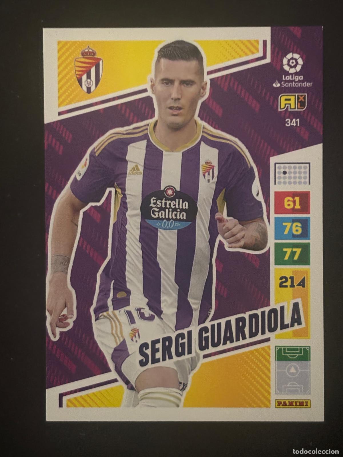 Fu&szlig;ball-Sticker: 341 SERGI GUARDIOLA VALLADOLID ADRENALYN XL LALIGA SANTANDER 22-23 2022-2023 PANINI