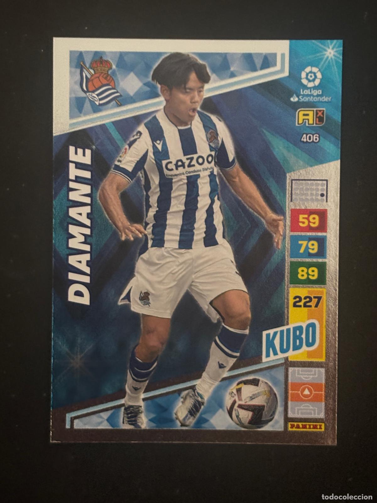 Figurine di Calcio: 406 KUBO REAL SOCIEDAD DIAMANTE ADRENALYN XL LALIGA SANTANDER 22-23 2022-2023 PANINI