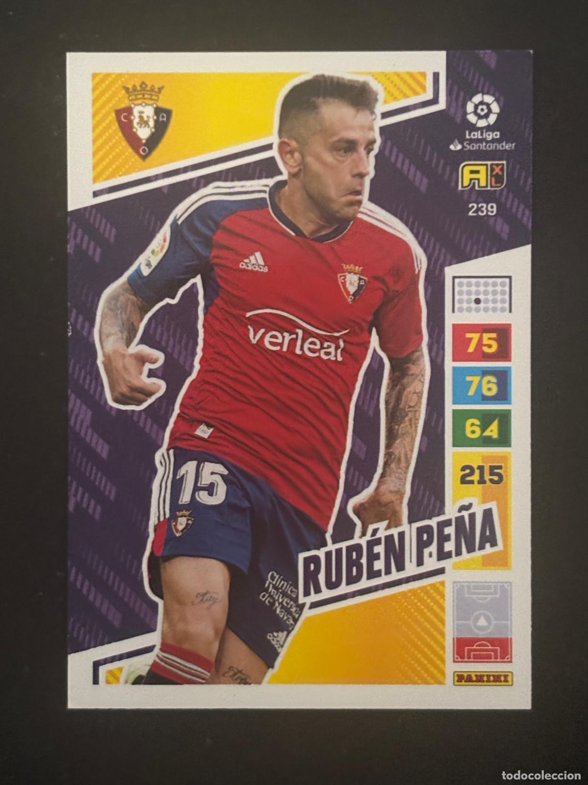 Cartes &agrave; collectionner de Football: 239 RUB&Eacute;N PE&Ntilde;A OSASUNA ADRENALYN XL LALIGA SANTANDER 22-23 2022-2023 PANINI