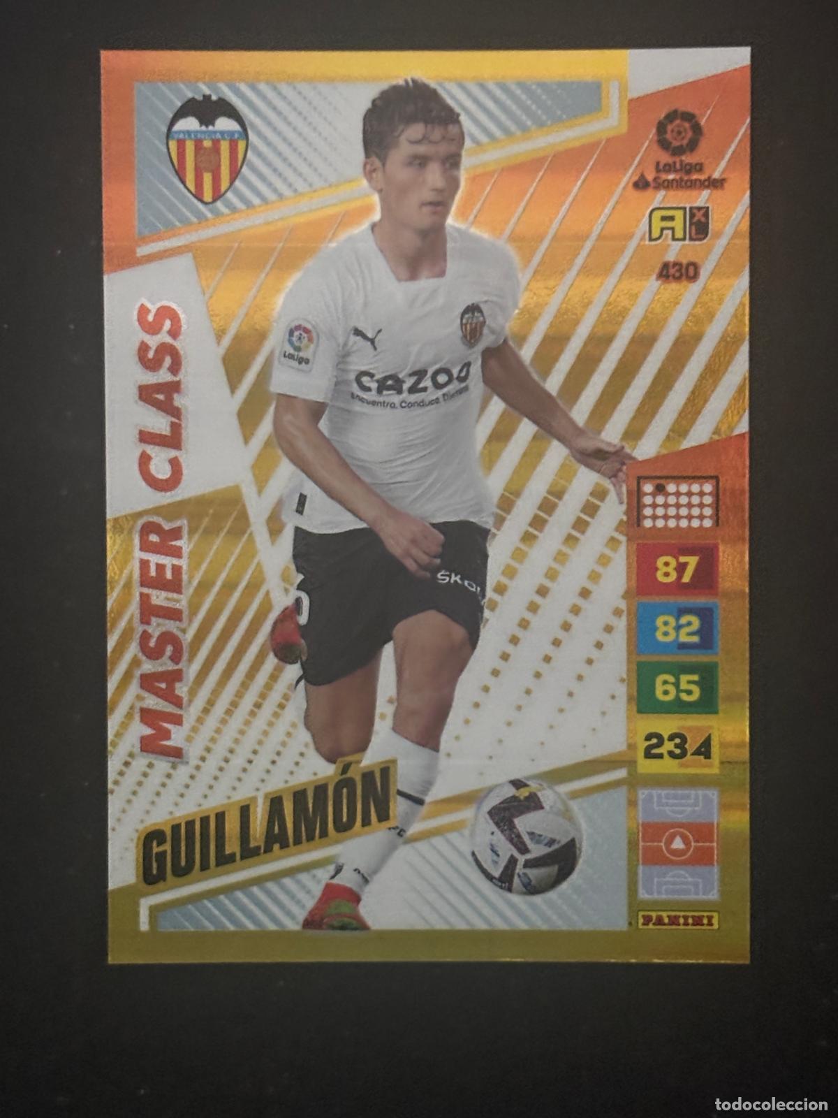 Cartes &agrave; collectionner de Football: 430 GUILLAM&Oacute;N VALENCIA MASTER CLASS ADRENALYN XL LALIGA SANTANDER 22-23 2022-2023 PANINI