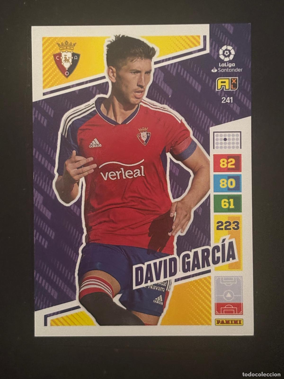 Cartes &agrave; collectionner de Football: 241 DAVID GARC&Iacute;A OSASUNA ADRENALYN XL LALIGA SANTANDER 22-23 2022-2023 PANINI